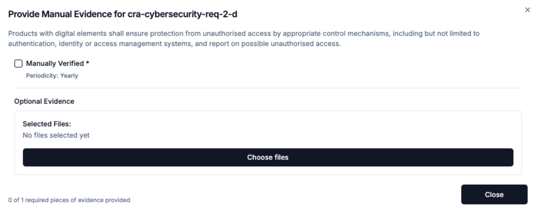 CRA cybersecurity requirement