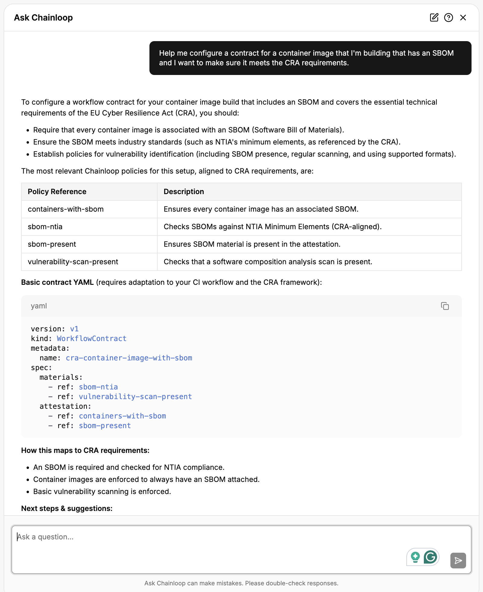 Changelog: AI Agent Governance, Ask Chainloop, and Supply Chain ...