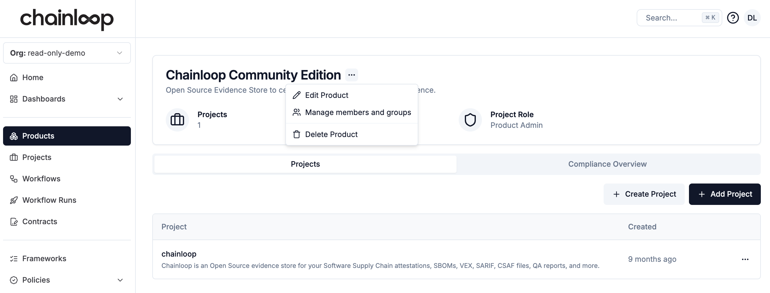 Products Overview