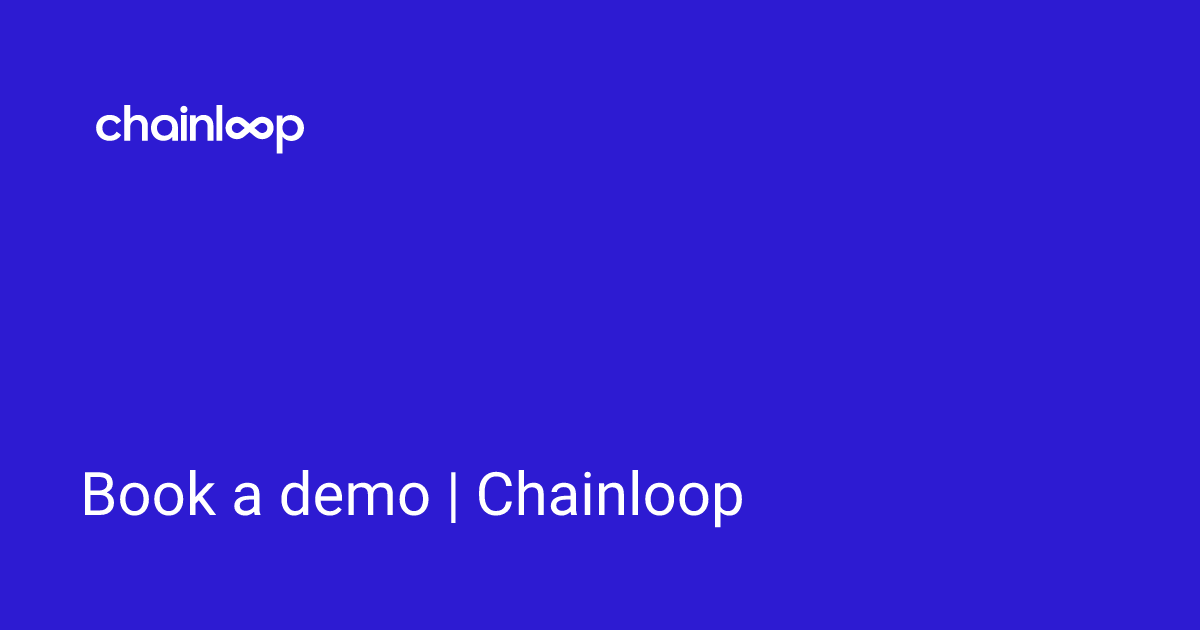 Book a demo | Chainloop